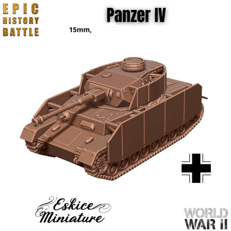 Panzer IV Miniatur für historische WWII Tabletop-Spiele