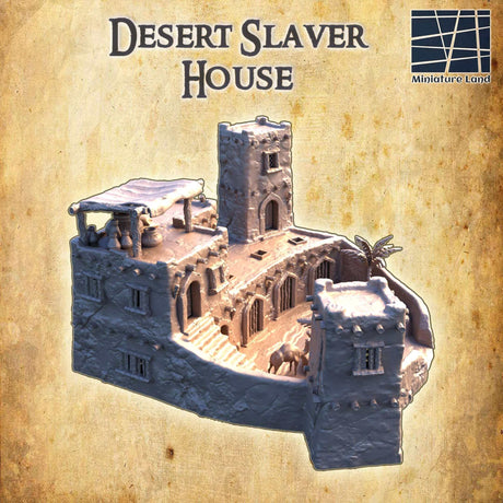 Detailansicht des Wüstensklavenhauses von Miniatureland