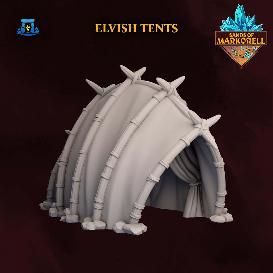 Elfenzelt mit offenem Eingang - Tabletop Terrain