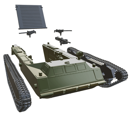 Amphibischer-LVT-3-Bushmaster-Koreakrieg-Modell