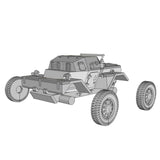 Daimler Dingo Mk II Modell 1:56, britisches Spähfahrzeug, miniaturisierte Wargaming Version, WWII Aufklärungspanzer
