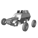 Detailgetreuer Fiat Spa AS-37 Geländewagen für Wargaming