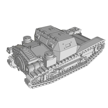 Italienischer L3/33 Panzer in Miniatur für Wargaming