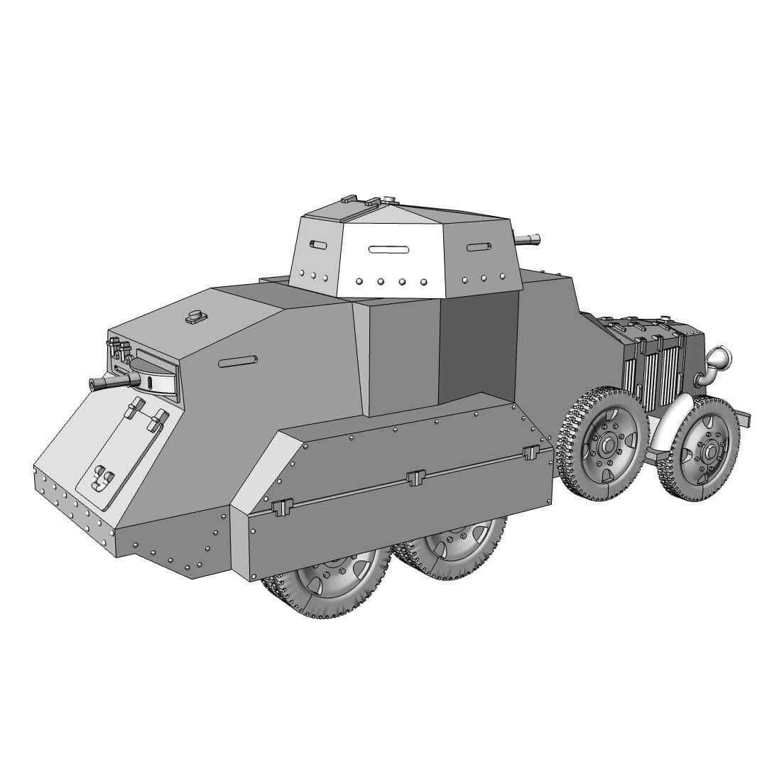 Italienischer Fiat 611 Panzer für Tabletop-Spiele