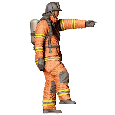 Selbst zu bemalende Feuerwehrmann-Figur für Modellbau-Enthusiasten