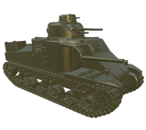 M3 Lee Medium Tank Miniaturmodell im Maßstab 1:56 für Tabletop-Spiele