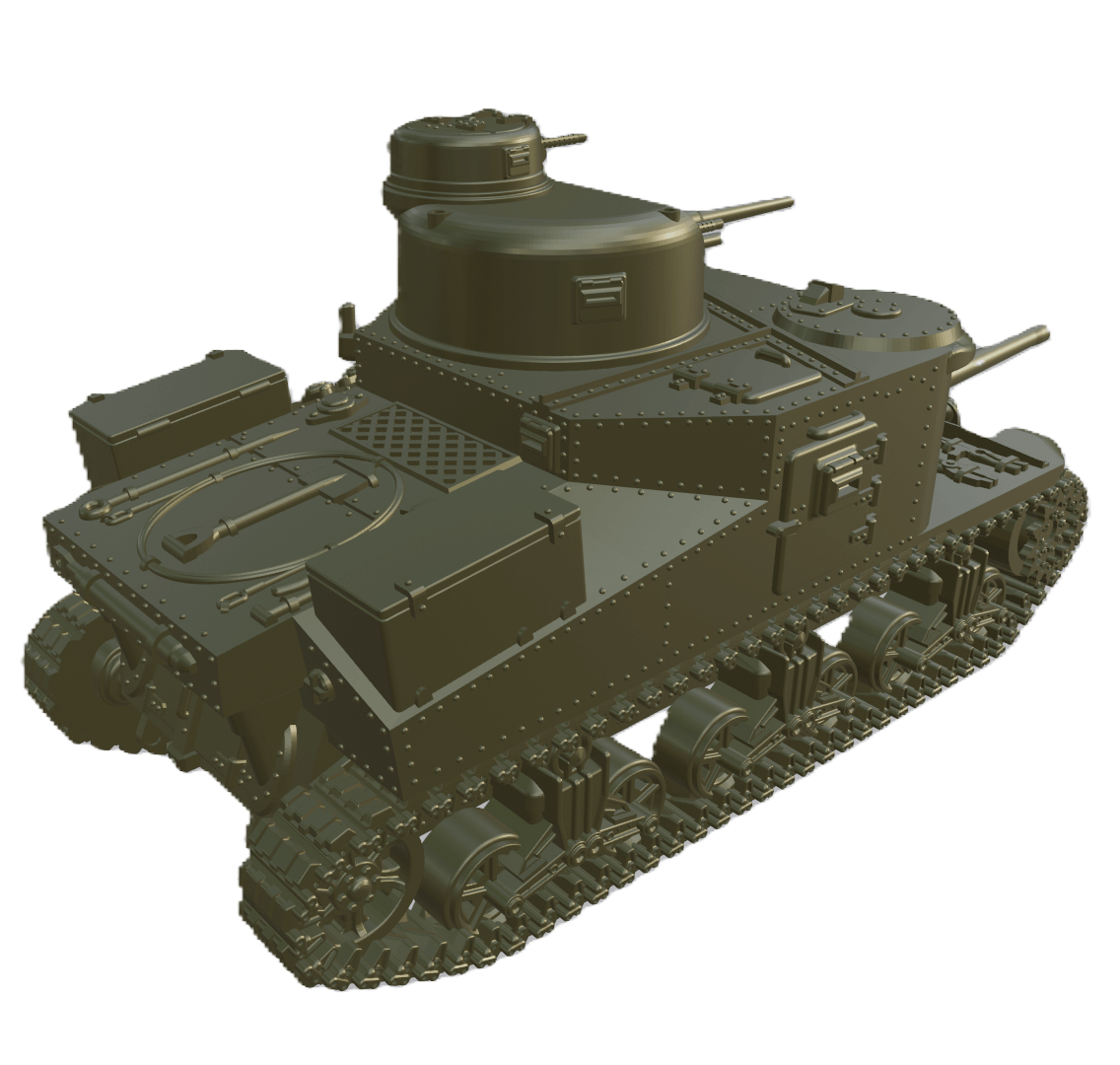 Detaillierte M3 Lee Panzerminiatur für historische Kriegsspiele