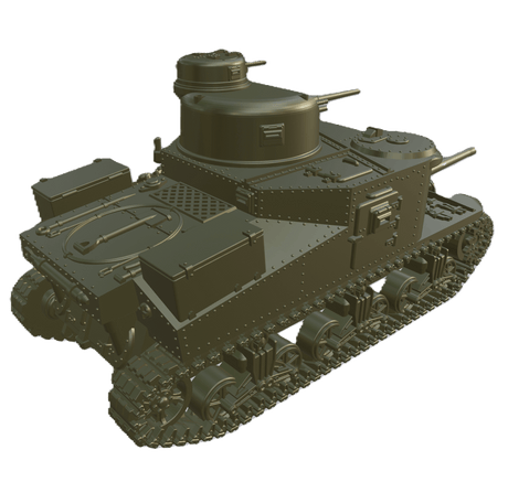 Detaillierte M3 Lee Panzerminiatur für historische Kriegsspiele