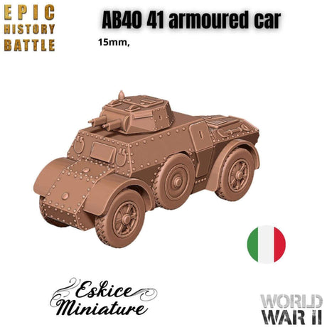 AB40/41 Panzerspähwagen Miniatur für italienische WWII Armee