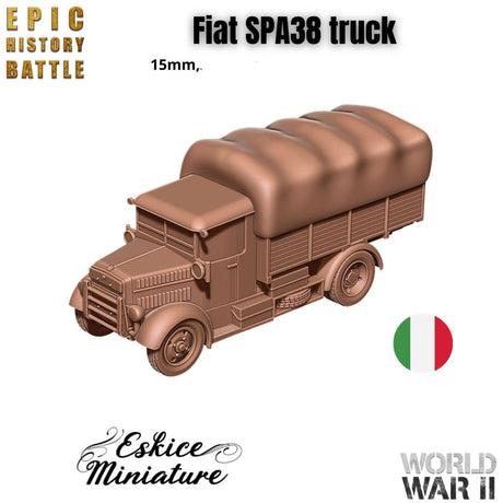 Fiat SPA38R LKW Miniatur für italienische WWII Streitkräfte