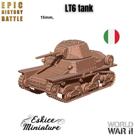 LT6 Panzer Miniatur für italienische WWII Armee