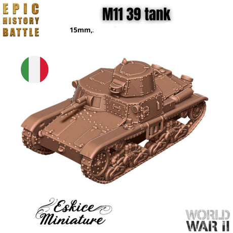 M11/39 Panzer Miniatur für italienische WWII Tabletop-Spiele