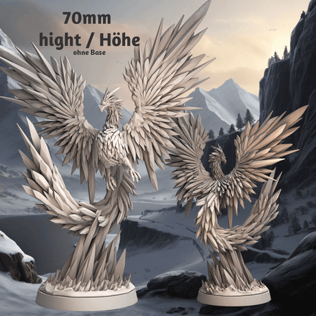 Ice-Phoenix-Tabletop-Miniatur-70mm-Monolith-Arts