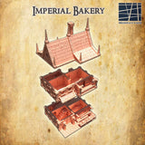 Komplette Ansicht der unbemalten Kaiserlichen Bäckerei, 3D FDM gedruckt