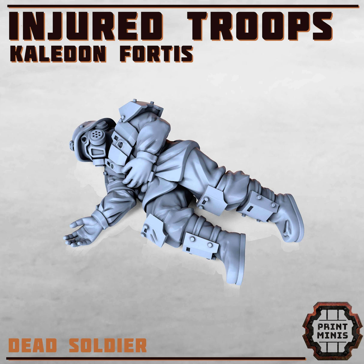 3D-gedruckte Miniaturen - Verwundete Kämpfer der Kaledon Fortis