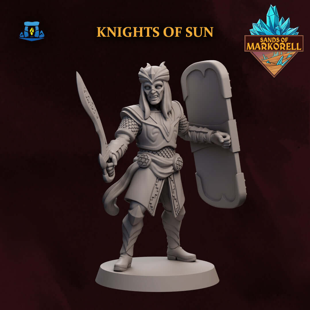 Knight of the Sun (Male) – Miniature (Set of 4) 28/32mm