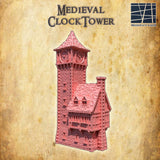 Miniature Land's mittelalterlicher Uhr Turm - ein Highlight für jede Spielelandschaft