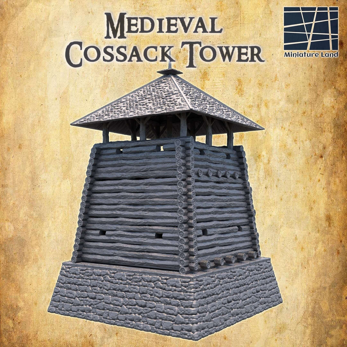 Robuster Kosakenturm mit authentischem Design für Tabletop-RPGs
