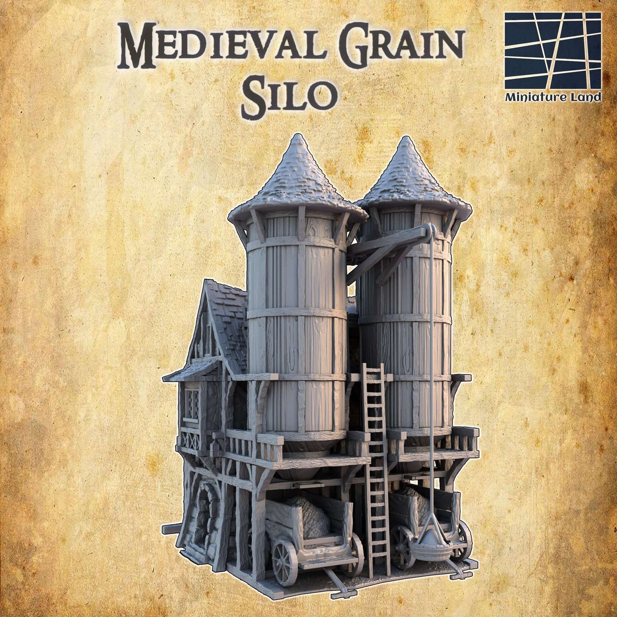 Authentisches mittelalterliches Silo für Tabletop-Abenteuer
