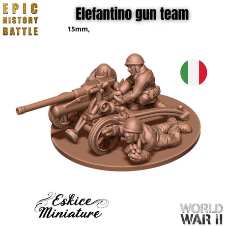 "Elefantino" Geschütz Miniatur für italienische WWII Armee