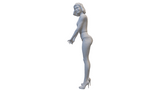 Handbemalbare Bikini-Frau Miniatur im 3D-Druck für Modellbau