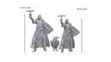 Vielseitige Rabe-Miniatur mit/ohne Sockel für Fantasy-Tabletop-Spiele