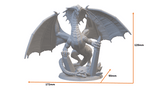 Kristalldrache mit Schlangenkopf - Fantasy Miniatur