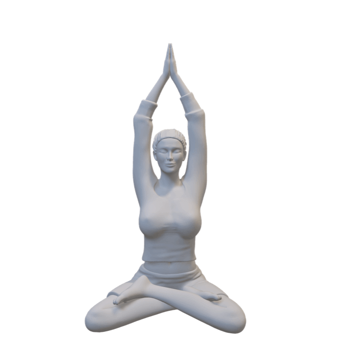 Miniatur Figur Yoga Pose für entspannende Dioramen