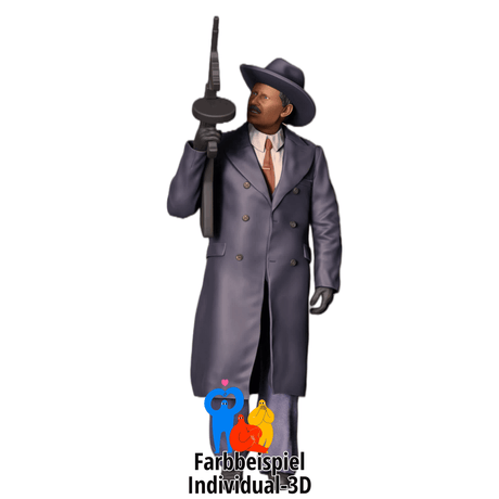 Gangster 20's style with rifle 4/4 - miniature figure