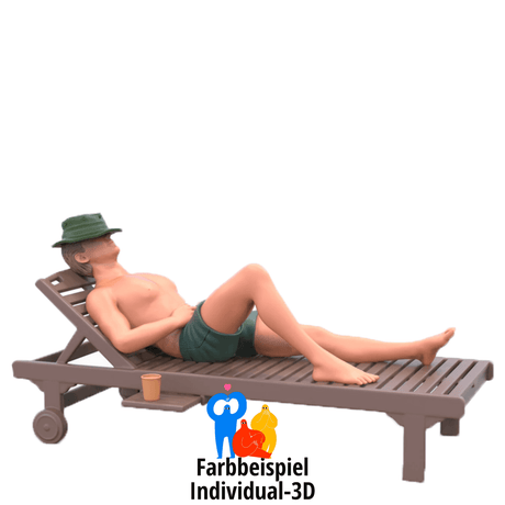 3D gedruckte Miniaturfigur zum selbs anmalen