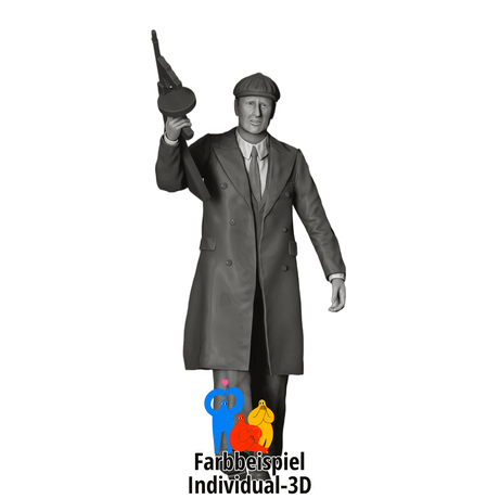 Detailgetreue Gangster Miniaturfigur zum Anmalen
