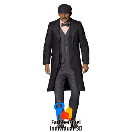 Detailgetreue Miniaturfigur im Gangster 20er Jahre Look