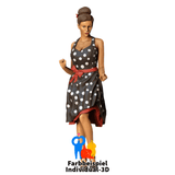 Rockabilly Style 3 von 4 (Frau) | Miniaturfigur - Farbe