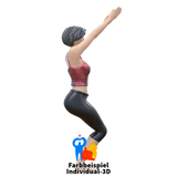 Miniaturfigur Yoga Stuhl Position - Modellbaudiorama