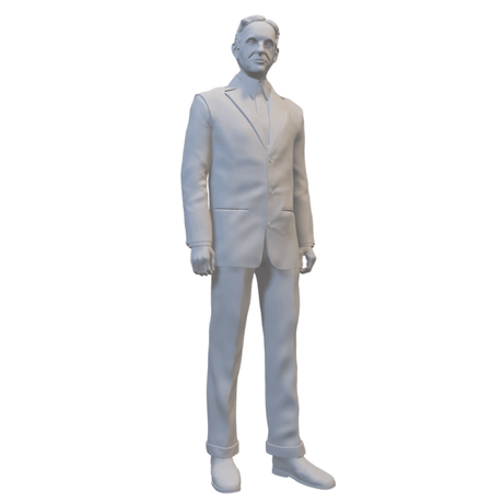 3D gedruckter Pionier der Automobilwelt | Historische Miniaturfigur