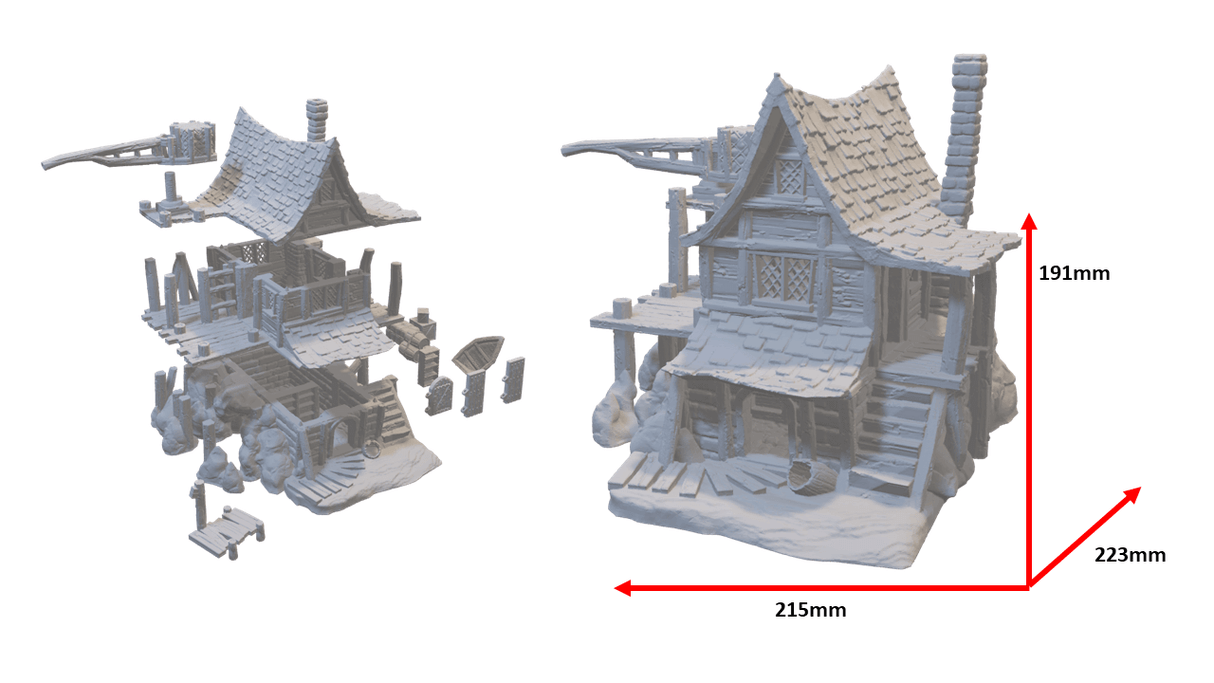 Detailreiches Schmugglerhaus für Tabletop-Spiele
