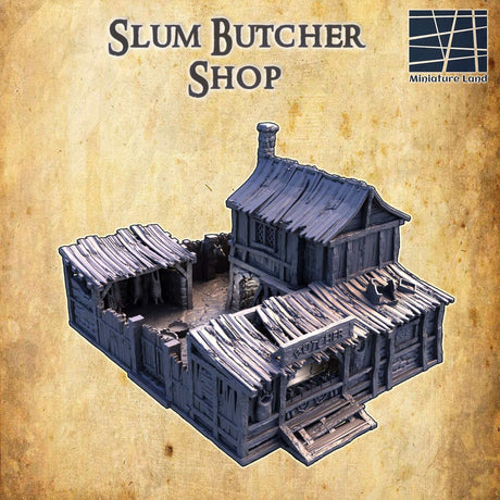 Slum-Metzgerei von MiniatureLand für düstere Spiele
