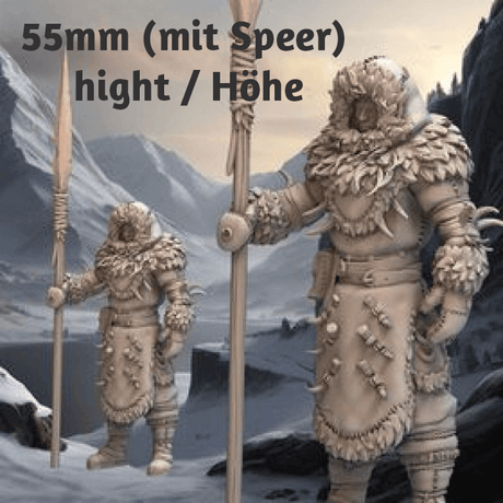 Snowpaw-Recruit-Speerkämpfer-Miniatur-Monolith