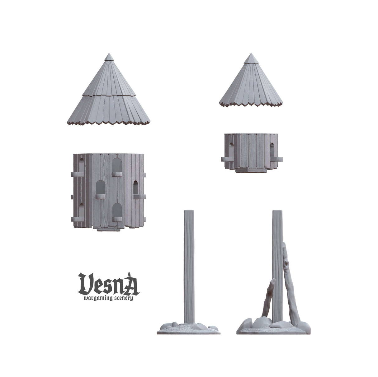 Mittelalterlicher Taubenschlag als Terrain-Element für D&D