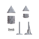 Mittelalterlicher Taubenschlag als Terrain-Element für D&D
