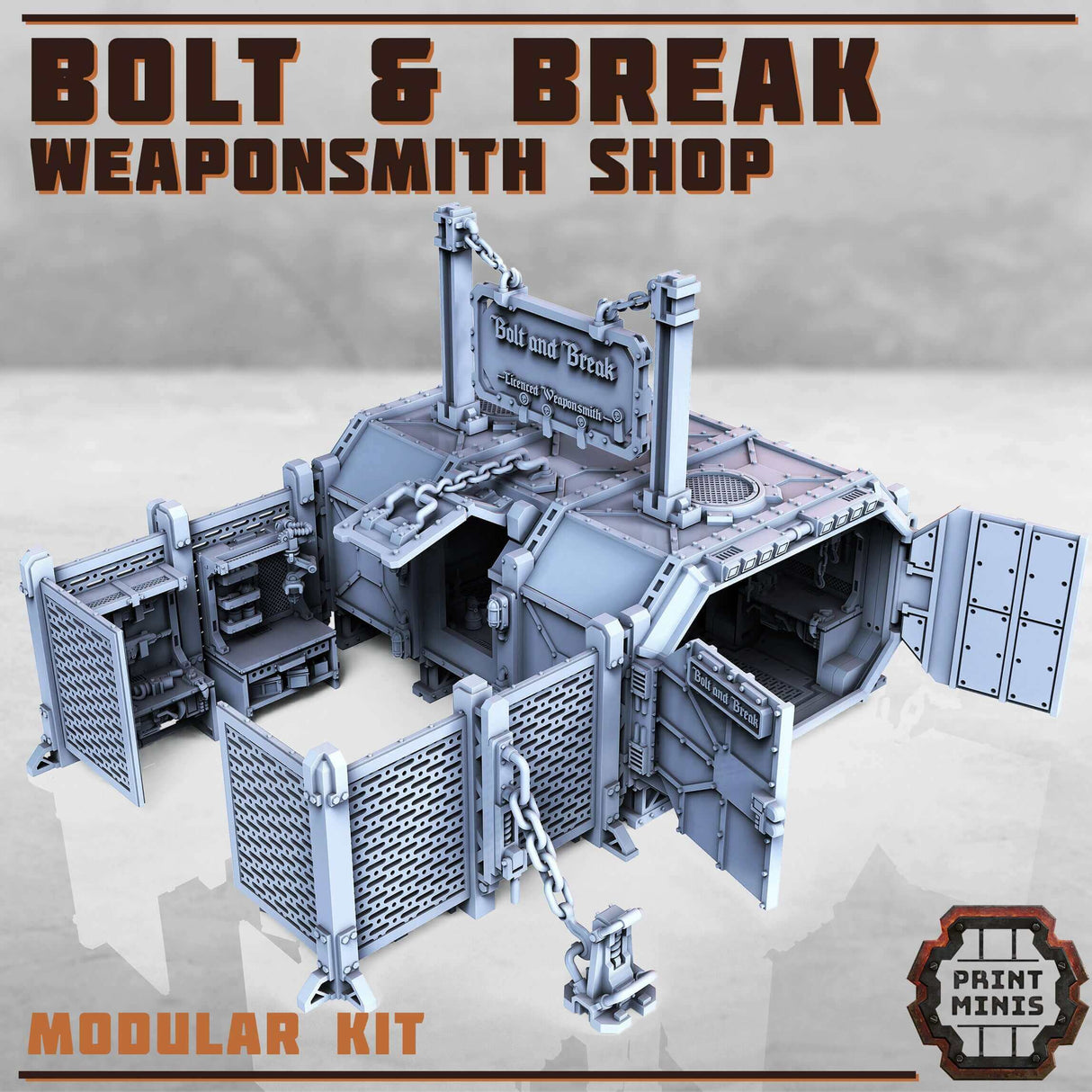 Waffenlager Bolt & Break - Weaponsmith Container - Tabletop Miniatur