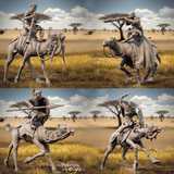 Vielseitiges Set von Kamelreiter-Miniaturen - bereichert jedes Tabletop Game