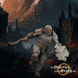 Assault Orc mit Kopesh und Schild: Ein bedrohlicher Orc, der einen scharfen Kopesh und einen robusten Schild führt, bereit, sich im Nahkampf zu behaupten.
