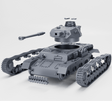 Modell eines Panzer IV Ausf. G mit 7,5 cm KwK 40 und Winterketten, detailreich auf weißem Hintergrund.