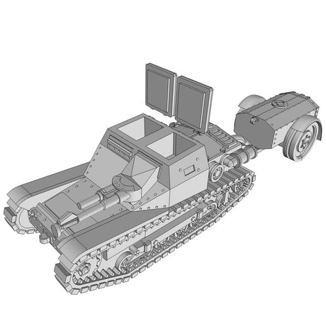 Detailreicher L35 L.F Flammenwerfer und offener Luke -Panzer Miniatur