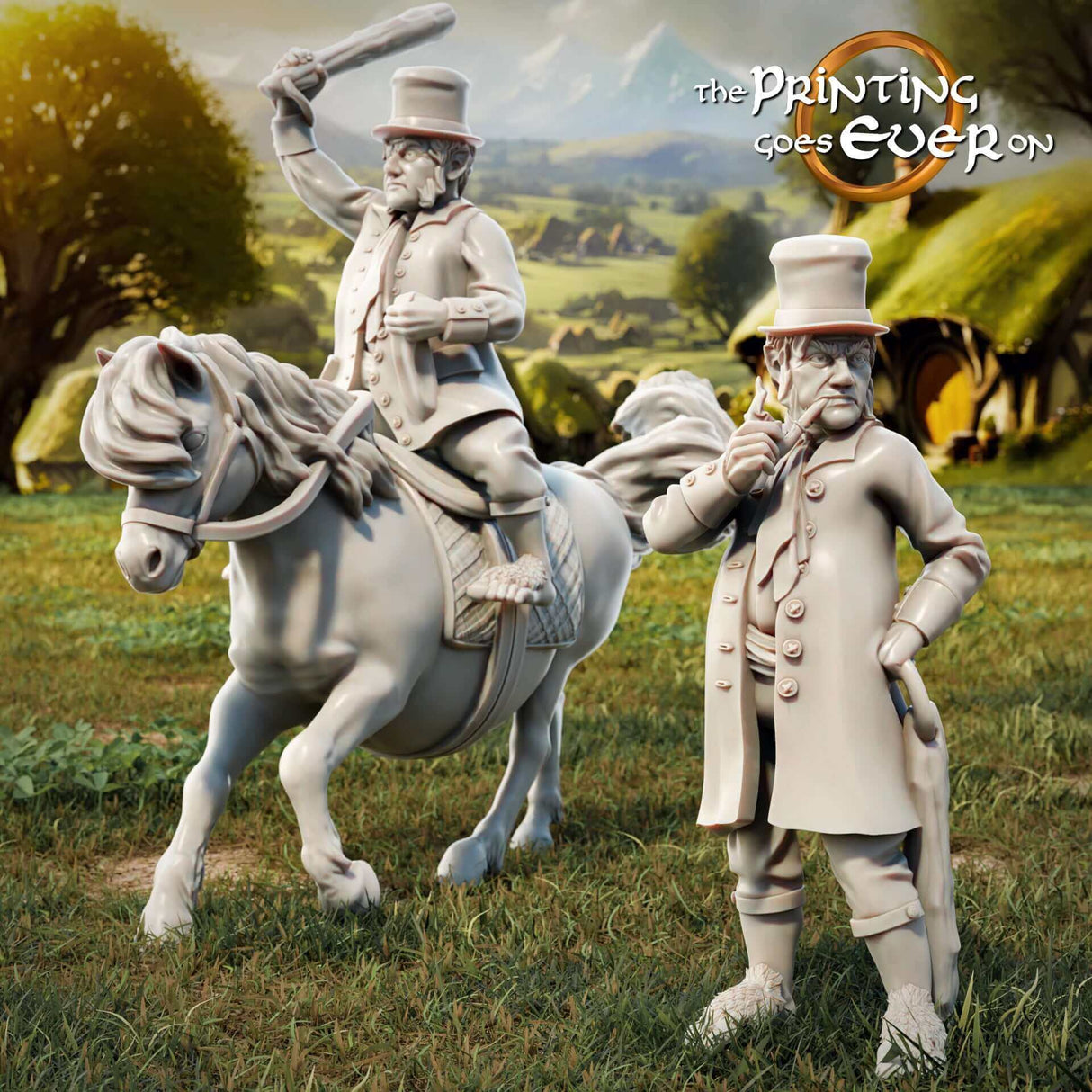 Detailreiche-Halbling-Sheriff-Figuren-für-Tabletop-Spiele