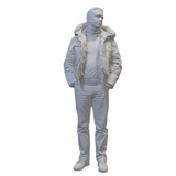 3D Miniaturfigur Mann in Winterjacke
