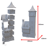 Mittelalterlicher Uhr Turm von Miniature Land mit Abmessungen