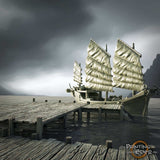 Pier-Terrain-Set - Tabletop Terrain passen zu Piratenschiffen