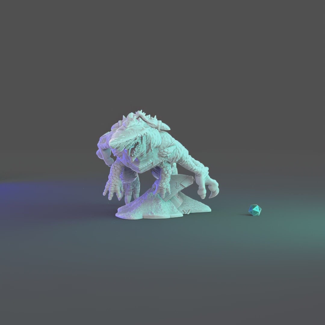 Sword Head Kaiju Tabletop Miniaturen - Präzise 3D-gedruckte Figuren für spannende Unterwasserabenteuer
